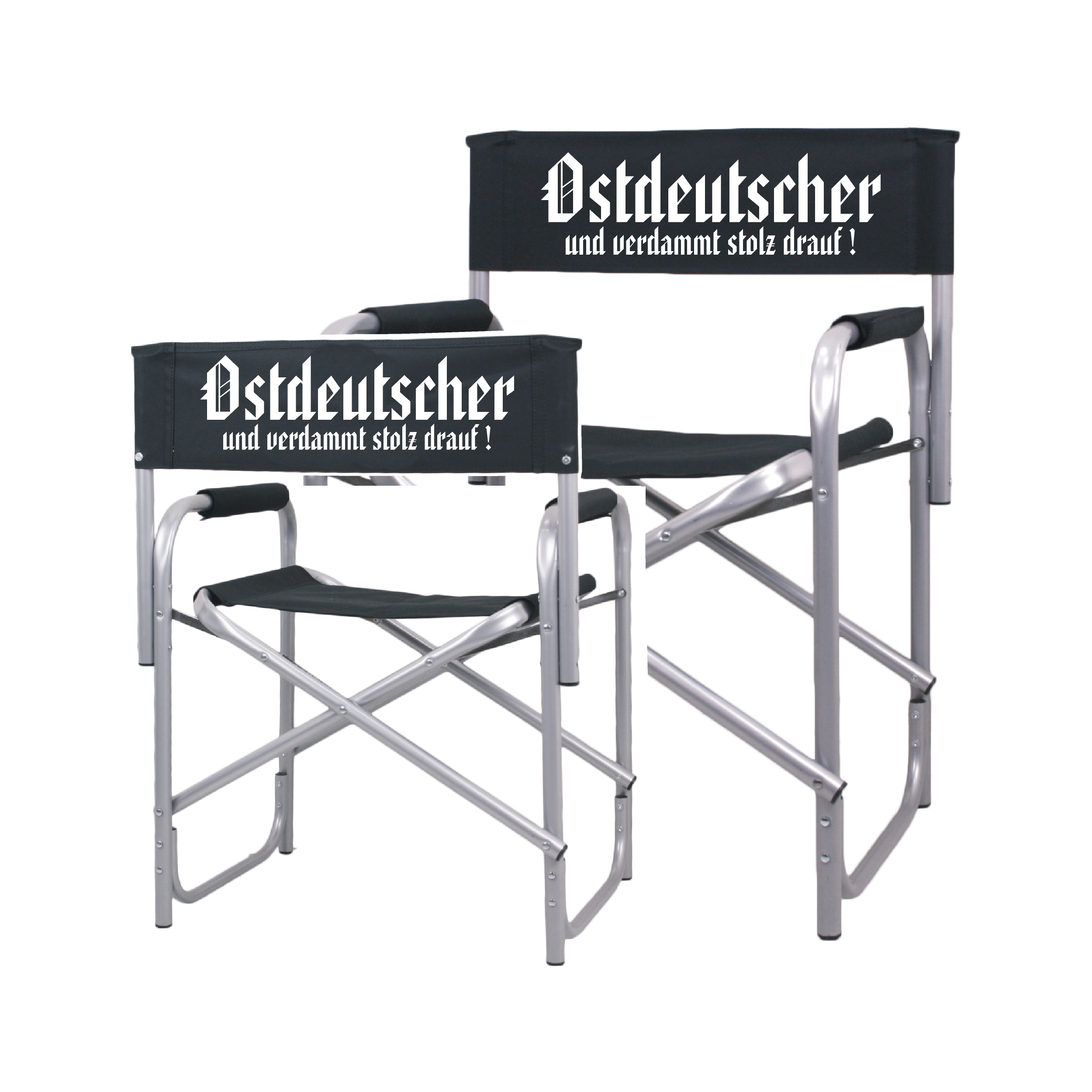 Der Regiestuhl "Vorsicht Ostdeutscher"